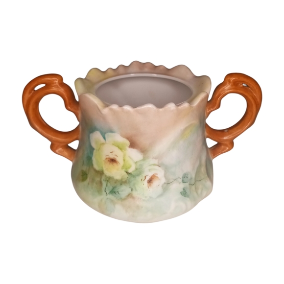 Vintage Hand Painted Yellow Roses Tea Set - Tea Pot, Creamer, Sugar Bowl… - Picture 11 of 16